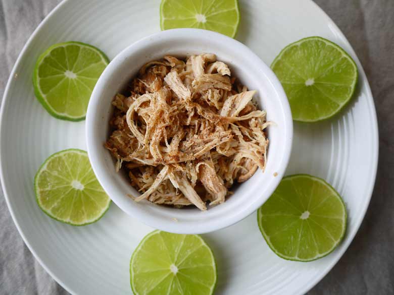 Key Lime Pie Pulled Chicken (paleo, GF, slow cooker) | Perchance to Cook, www.perchancetocook.com