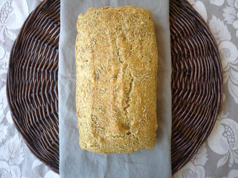 Rosemary Garlic Loaf (paleo, GF) | Perchance to Cook, www.perchancetocook.com