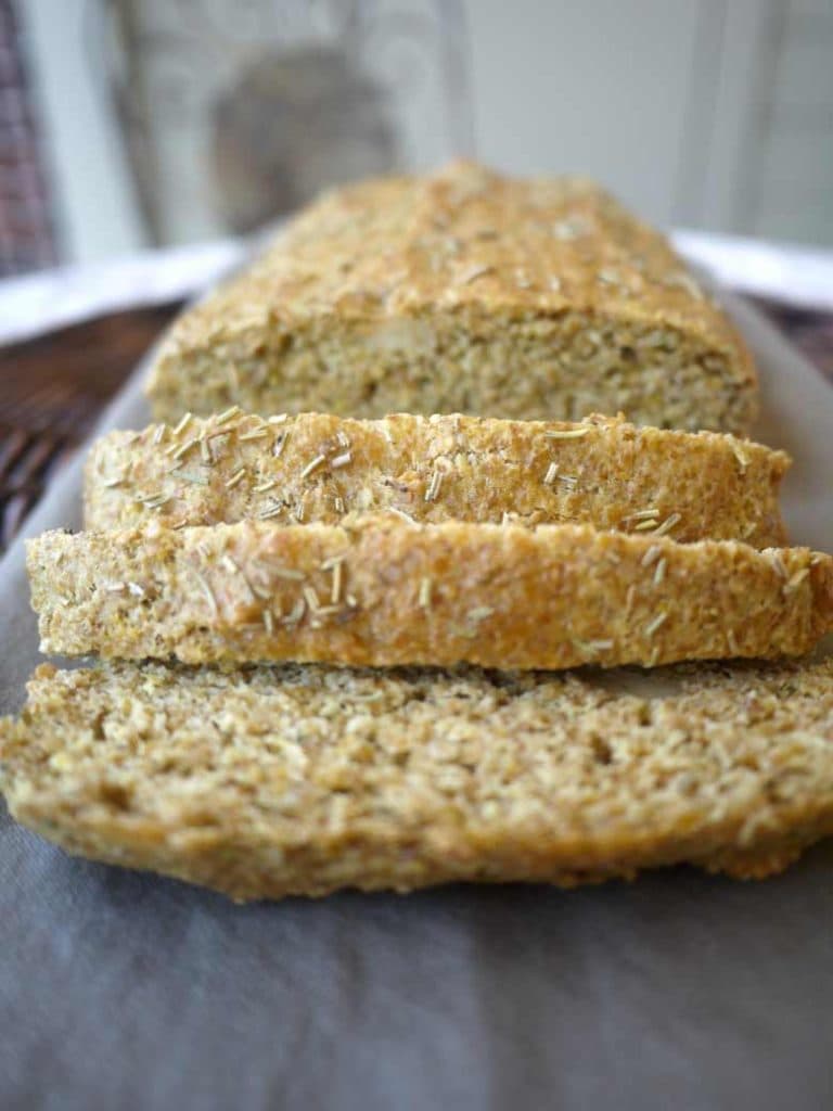 Rosemary Garlic Loaf (paleo, GF) | Perchance to Cook, www.perchancetocook.com