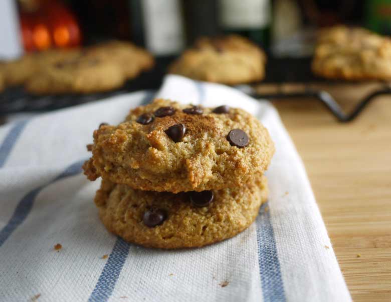 Chocolate Chip Cinnamon Cookies (paleo, GF) | Perchance to Cook, www.perchancetocook.com