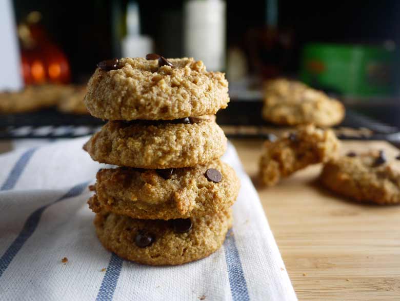 Chocolate Chip Cinnamon Cookies (paleo, GF) | Perchance to Cook, www.perchancetocook.com
