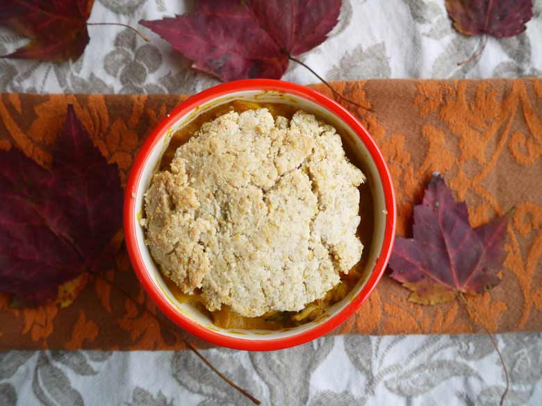 Pumpkin Pot Pie (paleo, GF) | Perchance to Cook, www.perchancetocook.com