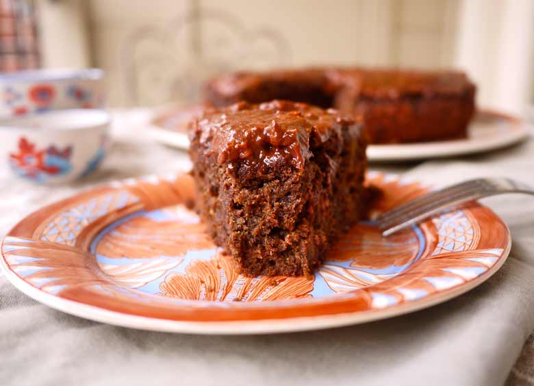 Paleo Raspberry Chocolate Banana Cake (GF, dairy-free) | Perchance to Cook, www.perchancetocook.com