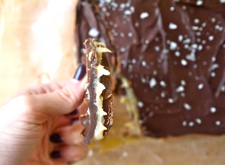 Salted Caramel Paleo Bark (GF, dairy-free) | Perchance to Cook, www.perchancetocook.com