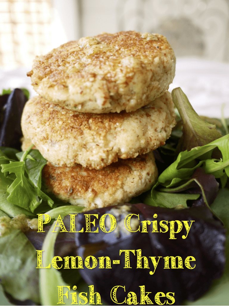 Paleo Crispy Lemon-Thyme Fish Cakes (GF)- a restaurant-quality way to eat healthy fish. | Perchance to Cook, www.perchancetocook.com