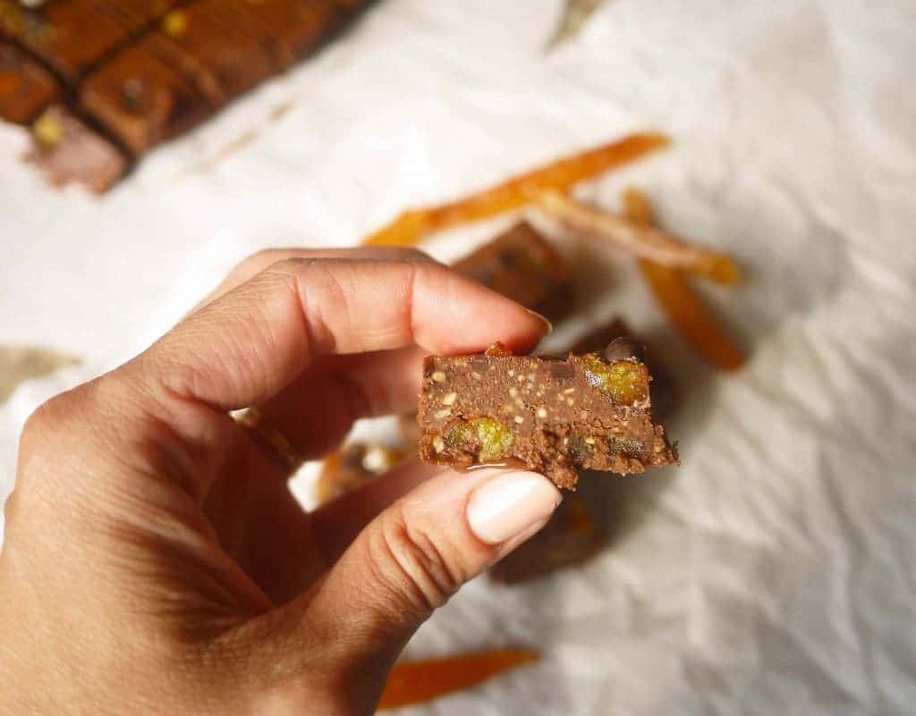 Paleo Chocolate and Candied Orange Peel Freezer Fudge (GF)- sophisticated, flavorful, Paleo dessert |Perchance to Cook, www.perchancetocook.com